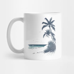 Beach t-shirt Mug